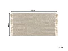 Beliani Jutový koberec 80 x 150 cm béžový ADABAG