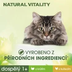 Natural Vitality kapsičky s morčacím s kuracím mäsom pre dospelé mačky 12× (6×50 g)