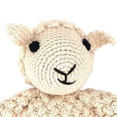 Luna-Leena Kids Odolná ovečka Dolly z organickej bavlny - mäkká hračka - krémová