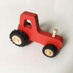 Fraise et Bois Malý drevený traktor Joseph - červený