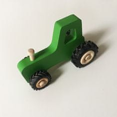 Fraise et Bois Malý drevený traktor Joseph - zelený