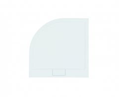 Besco AXIM ŠTVRTKRUH akryl. vanička, 80x80x4, 5 cm, R550, biela farba, bez nožičiek VANKAXIM80BBR55 - Besco