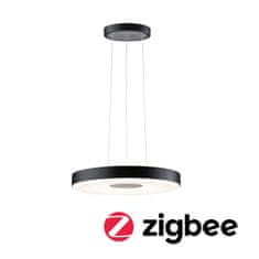 Paulmann PAULMANN LED závesné svietidlo Smart Home Zigbee Puric Pane 2700K 11/1x7W čierna/sivá stmievateľné 79779