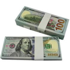 Northix Falošné peniaze - 100 amerických dolárov (100 bankoviek) 