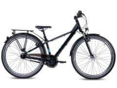 S'COOL Detský bicykel troX EVO 7-Gang čierny/modrý (od 145 cm)
