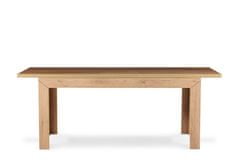 Konsimo Jedálenský stôl CALDO dub 160-200 x 90 cm