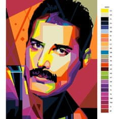 Malujsi Maľovanie podľa čísel - Freddie Mercury 05 - 60x80 cm, plátno vypnuté na rám