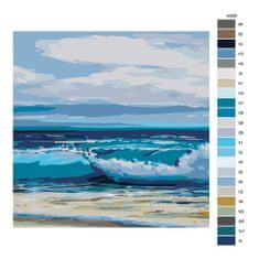 Malujsi Maľovanie podľa čísel - Rozbúrené more - 80x80 cm, bez dreveného rámu