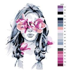Malujsi Maľovanie podľa čísel - Kvetinový nádych - 30x40 cm, plátno vypnuté na rám