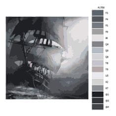 Malujsi Maľovanie podľa čísel - V búrke - 80x80 cm, plátno vypnuté na rám