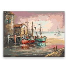 Malujsi Maľovanie podľa čísel - Starý prístav - 40x30 cm, plátno vypnuté na rám
