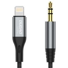 DUDAO L11Pro audio kábel Lightning / 3.5mm mini jack, sivý