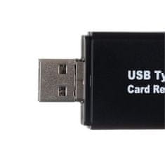 Solex Čítačka kariet v USBC+USBA+USBA MICRO YC-320