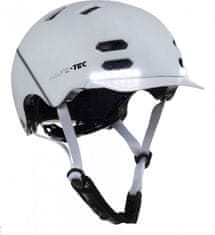 4DAVE SAFE-TEC Múdra Bluetooth helma/ SK8 White L
