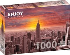 ENJOY Puzzle Západ slnka nad panorámou New Yorku 1000 dielikov