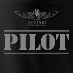 ANTONIO Tričko s nápisom PILOT BL, S