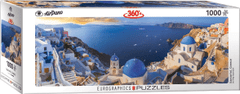 EuroGraphics Panoramatické puzzle Santorini, Grécko 1000 dielikov