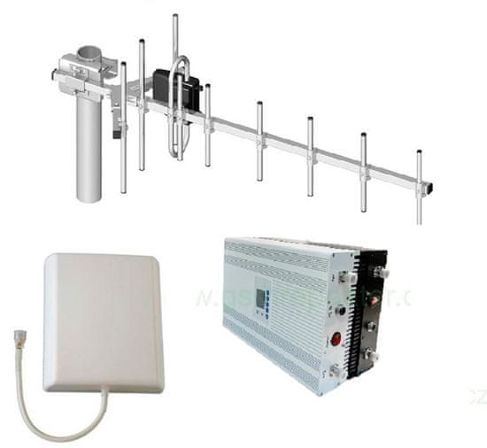 GSMrepeater.cz Dual-Band zosilňovač mobilného signálu Gainer GCPR-27LE v setu pro EGSM, 4G/LTE