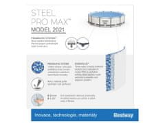 Bestway Steel Pro Max 3,66 x 1 m + Kartušová filtrácia + schodíky 56418
