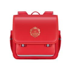 Klarion Štýlová retro červená školská taška s peračníkom Hermiona