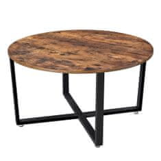 Artenat Konferenčný stolík Stella, 88 cm, hnedá/čierna