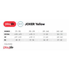 POWERSLIDE Detské nastaviteľné korčule Playlife Joker Yellow