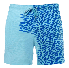 SwimShorts Plavky meniace farbu - Modré fľaky, XL