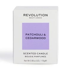 Makeup Revolution Vonná sviečka Patchouli & Cedarwood (Scented Candle) 170 g