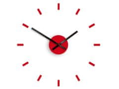 ModernClock 3D nalepovacie hodiny Punkt červené
