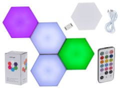 Ikonka LED modulárne dotykové nástenné svietidlo 5ks farba