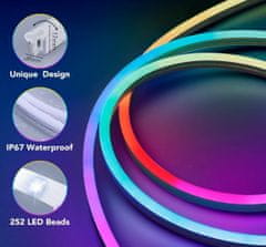 Govee Neon SMART ohebný LED pásik - RGBIC - 5m