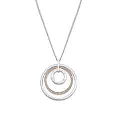 Lotus Style Výrazný bicolor náhrdelník so zirkónmi Urban Woman LS2090-1 / 2