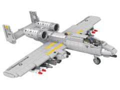 Cogo stavebnica Bojový letoun Fairchild A-10 Thunderbolt II Warthog 1:40 kompatibilná 925 dielov