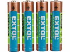 Extol Light Batéria alkalická 4ks, 1,5V, typ AA