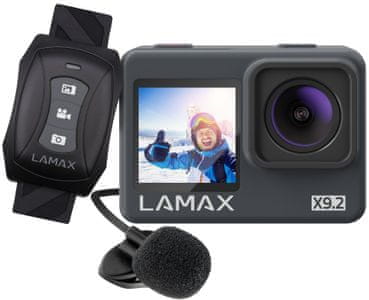 akčná kamera lamax s9.2 podpora pamäťových kariet bohaté príslušenstvo režimy pre kreatívcov kamera pre fotenie snímok wifi prenos vodeodolná do 40 m