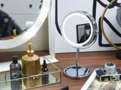 Beliani Kozmetické stolné zrkadlo s LED osvetlením ø 20 cm VERDUN