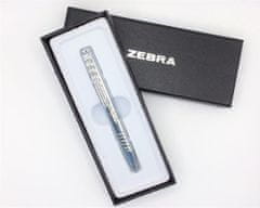 Zebra Guľôčkové pero "SL-F1", modrá, 0,24 mm, teleskopické, kovové, strieborné telo, 578