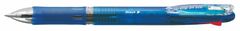 Zebra Guľôčkové pero "Clip-on Slim 4C", 4 farby, 0,24 mm, stláčací mechanizmus, modré telo, 45972
