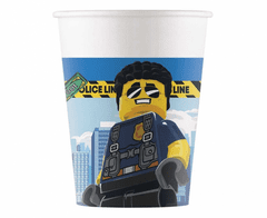 Procos Papierové poháre Lego City - 8 ks / 200 ml