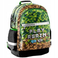 Paso Školský batoh Minecraft Play ergonomický 42cm zelený