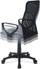 Autronic Kancelárska stolička, látka MESH šedá / čierna, plyn.piest KA-B047 GREY