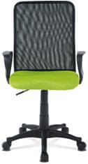 Autronic Kancelárska stolička, látka MESH zelená / čierna, plyn.piest KA-B047 GRN