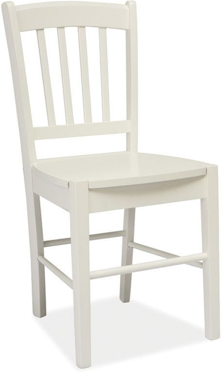 CASARREDO Jedálenská drevená stolička CD-57 biela