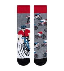 SOXO® Veselé ponožky Cyklista - každá iná SIVÁ EU 40-45