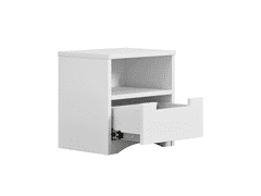 Klasický detský nočný stolík 39,5 cm biely
