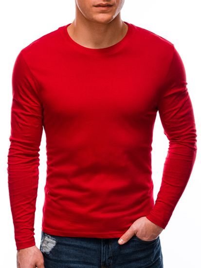 Deoti Pánske tričko s dlhým rukávom Genuine červená