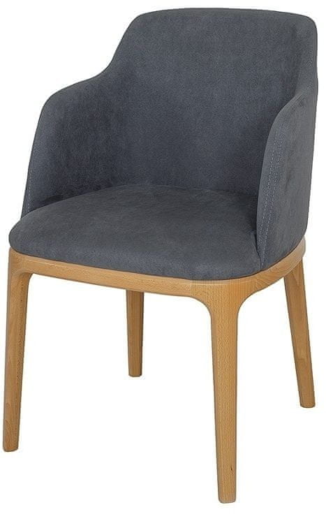 eoshop Jedálenská stolička kt188 masív buk (Farba dreva: Buk prírodný, Farba čalúnenie: Sab944)