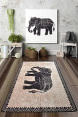 Conceptum Hypnose Koberec Elephant 80x200 cm béžový/čierny