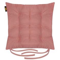 Eurofirany Vankúš na stoličku "Ada" 40X40X6 cm ružový