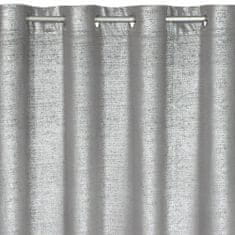 Eurofirany Zamatový záves so striebornou potlačou 140 cm x 250 cm